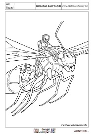 antman-karınca-adam boyama sayfaları